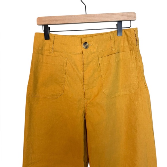 Anthropologie The Colette Embroidered Crop Wide-Leg Pants by Maeve 30 - Picture 4 of 8